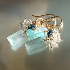 daisy様専用✾14kgf シンデレラアクアマリンピアス✧
