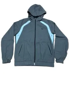 【中古】FRED PERRY ジップアップ フーデッドジャケット（メンズM相当）