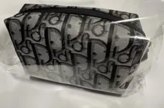 在庫ラスト dior ディオール ノベルティ ポーチ 小物入れ　グレー　ブラック