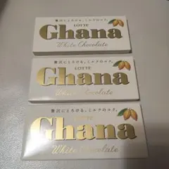 LOTTE Ghana 화이트 초콜릿 3개 세트