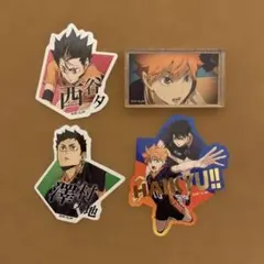 ハイキュー!!ダイカットステッカー&ミニアクリルブロック