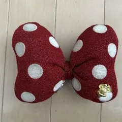 ディズニー　ミニーちゃん　大　リボン　ヘアゴム