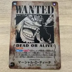 ワンピースカードゲーム マーシャル・D・ティーチ 黒ひげ SR SP 手配書