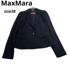 最高級　MaxMara シングルボタン　ブレザー　テーラードジャケット ブラックのサムネイル