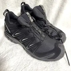SALOMON ブラック スニーカー　27.5cm サロモン 黒 トレイルのサムネイル