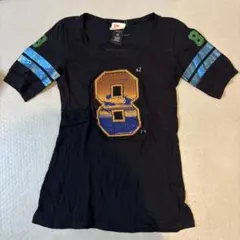 88tees ビーズ装飾 数字8 半袖Tシャツ Sサイズ