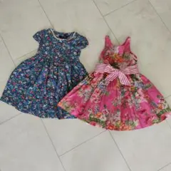 ポロラルフローレン　花柄ワンピース　半袖ワンピ　100cm　美品✨️のサムネイル