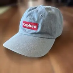 Capture ロゴ デニム キャップ