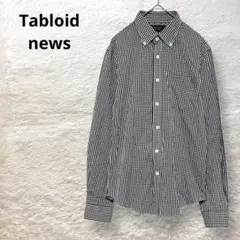 Tabloid news イタリア生地 ボタンダウンシャツ ギンガムチェック 綿