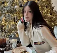 ホワイト ニットセーター sサイズ