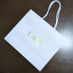 Dior ホワイト ショッピングバッグ　小