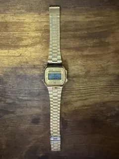 CASIO デジタル腕時 A168WEGG-1B - メルカリ
