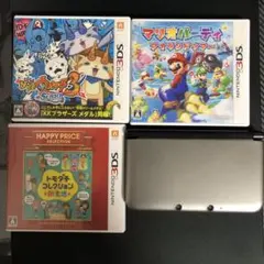 ニンテンドー3DS LL シルバー 本体+ソフト3本