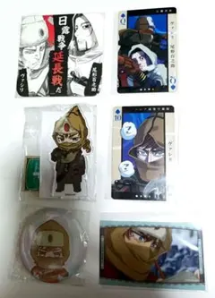 ゴールデンカムイ 尾形 ヴァシリ コースター トランプ 缶バッジ クリアカード