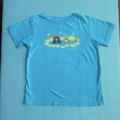 mont-bell 水色 Tシャツ 動物イラスト　120 男の子のサムネイル
