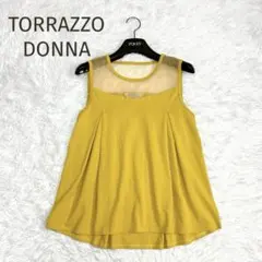新品タグ付★TORRAZZO DONNA★シースルー切り替えカットソー M