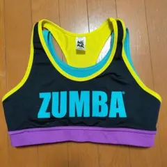 ZUMBA スポーツブラ 黒/青/黄/紫