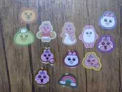 おぱんちゅうさぎ ぷっくりシール フレークシール おすそ分け