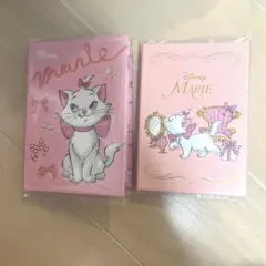 【匿名配送】 ディズニー おしゃれキャット マリーちゃん ブック型メモ帳 2種