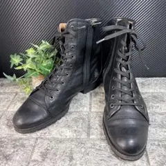リーガルREGAL24.0cm サイドジップブーツ レザー/KW0J 6688