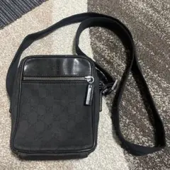 美品】GUCCI GGインプリメ ショルダーバッグ ブラック 211107 - メルカリ