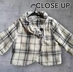 CLOSE UP クローズアップ 美品 チェック ショート丈 アウター ボレロ