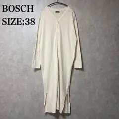 BOSCH ボッシュ ロング カーディガン オフホワイト サイズ38 薄手のサムネイル