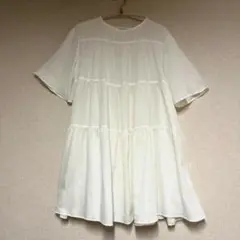 LEPSIM 半袖 チュニック　ティアード