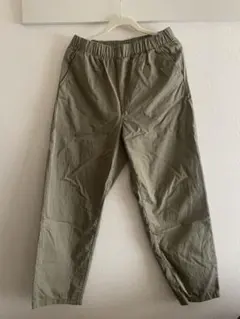 無印良品　洗いざらし　コットンイージーテーパードパンツ