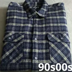 色味◎90s00s OLD UNIQLO ネルシャツvintage