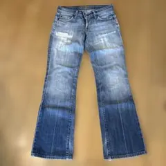 ブーツカットデニム・フレアデニム・ライトブルー