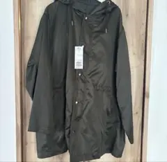 新品 サテン COMME CA ISM スプリングコートLカーキ