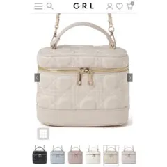 【新品】GRL 2Wayキルティングチェーンショルダーバニティバッグ ベージュ