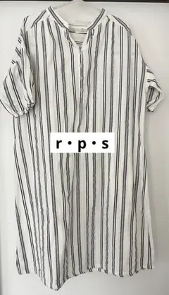 rps ストライプ　ワンピース　綿100% アールピーエスのサムネイル