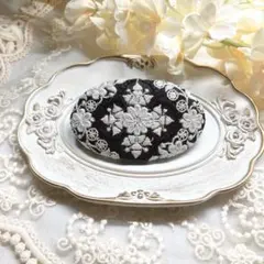インド刺繍リボン　バレッタ