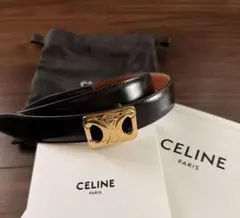 まるこ様☺︎CELINE ブラック ベルト スモール 18MM - メルカリ