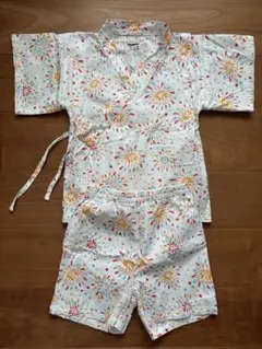 プティマイン petit main 花火模様 甚平 110cm