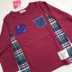 【新品】ミキハウス 100cm ロンT 男の子 子供 キッズ 長袖