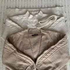 ニットまとめ売り　ワンピース　カーディガン