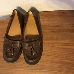 タッセルローファー ブラウン