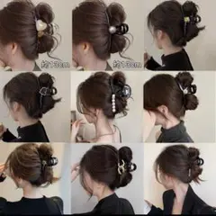 ヘアクリップ バンスクリップ ヘアアクセサリー 髪留め 9種セットのサムネイル