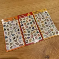 【韓国正規品】ポケモン　ステッカー3点セット
