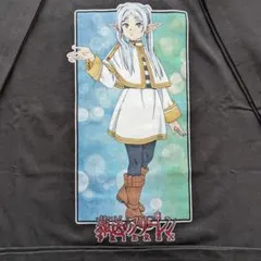 希少 葬送のフリーレン 投げキッス Tシャツ アニメT XL ブラック 
