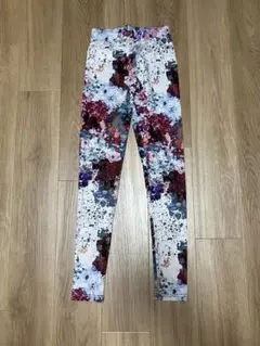 H&M フラワープリント ストレッチパンツ XS