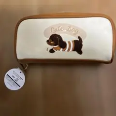 新品✨ペンケース　いぬ　多機能　化粧ポーチ