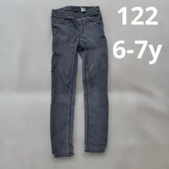H&M ストレッチグレーデニムパンツ　122