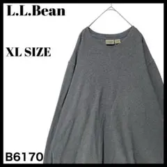 90s〜00s エルエルビーン サーマル 長袖Tシャツ ロンT グレー XL