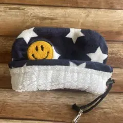 アイアンカバー　★ふわふわスターネイビー/ホワイトボア　ニコ付き★