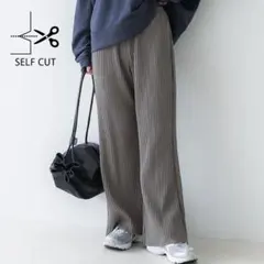 coca 裏起毛ジョーゼットリブパンツ
