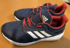 adidas ネイビー/レッド キッズスニーカー　23.5cm